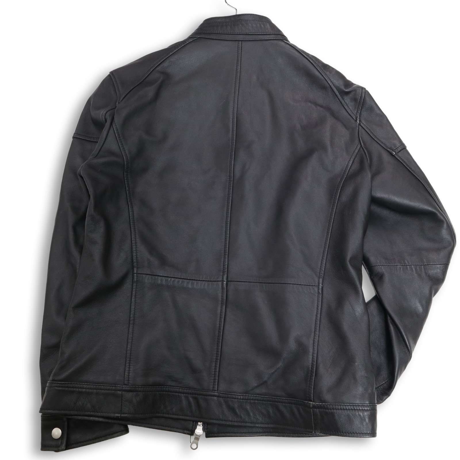 RATTLE TRAP メンズビギ 秋冬 羊革☆ ラム レザー シングル ライダース