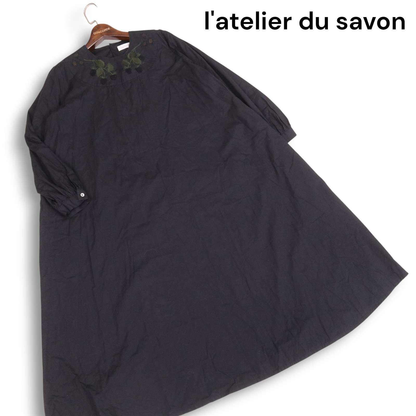 l'atelier du savon アトリエドゥサボン 木苺 刺繍♪ 通年 長袖 A