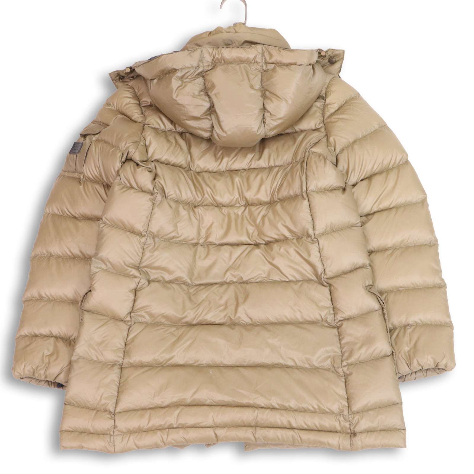 AIGLE ☆ エーグル ダウンコート ベージュ S ダウン90% フード取り外し