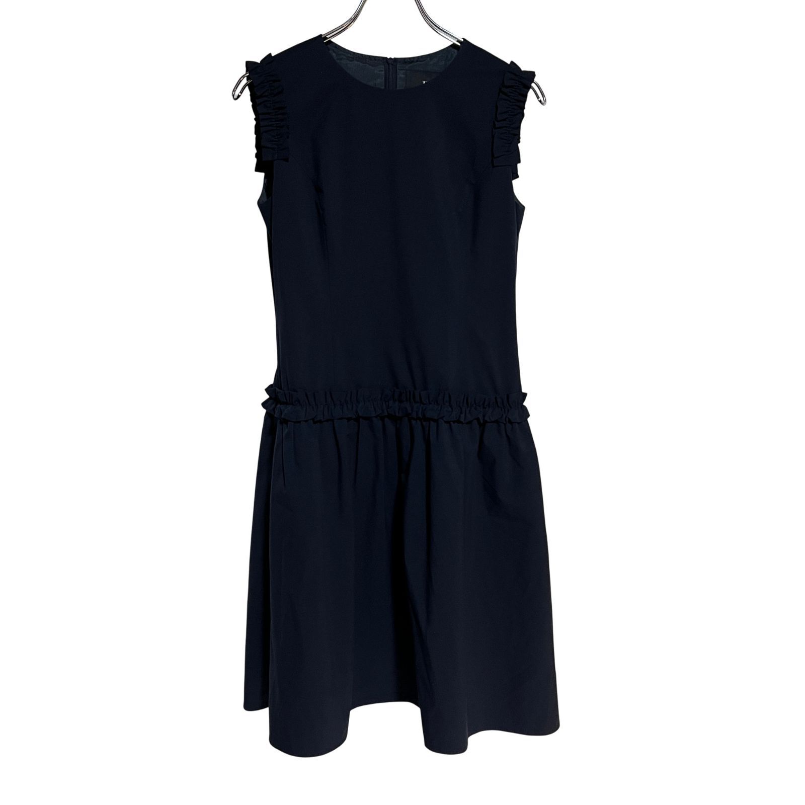 René　ルネ　ワンピース　新品未使用 C420 René ルネ ワンピース ひざ丈 ノースリーブ シンプル カジュアル