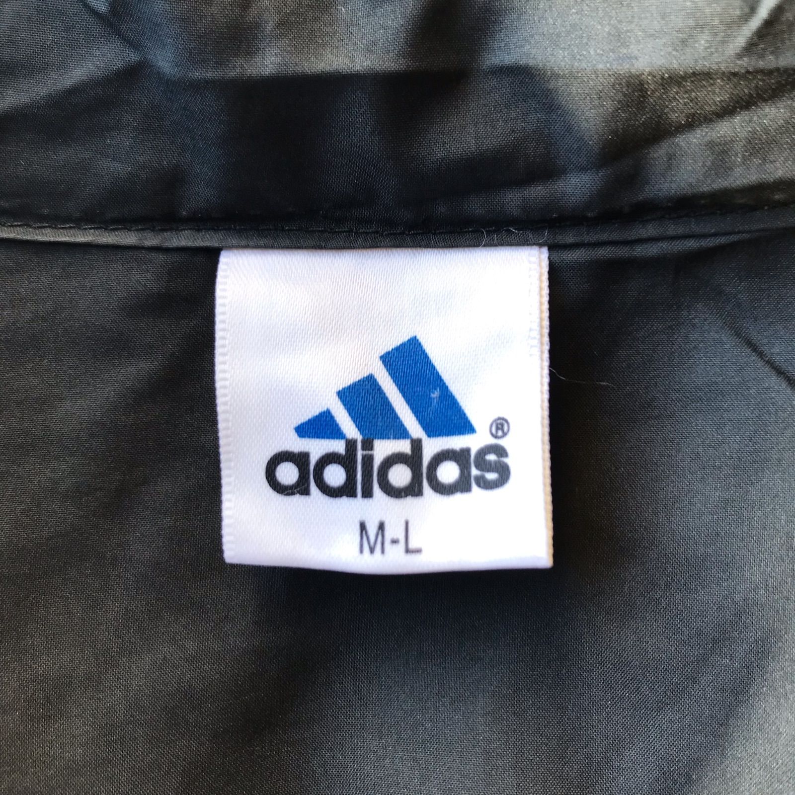 90s adidas デサント製 ダウンジャケット メンズ M~L ブラック