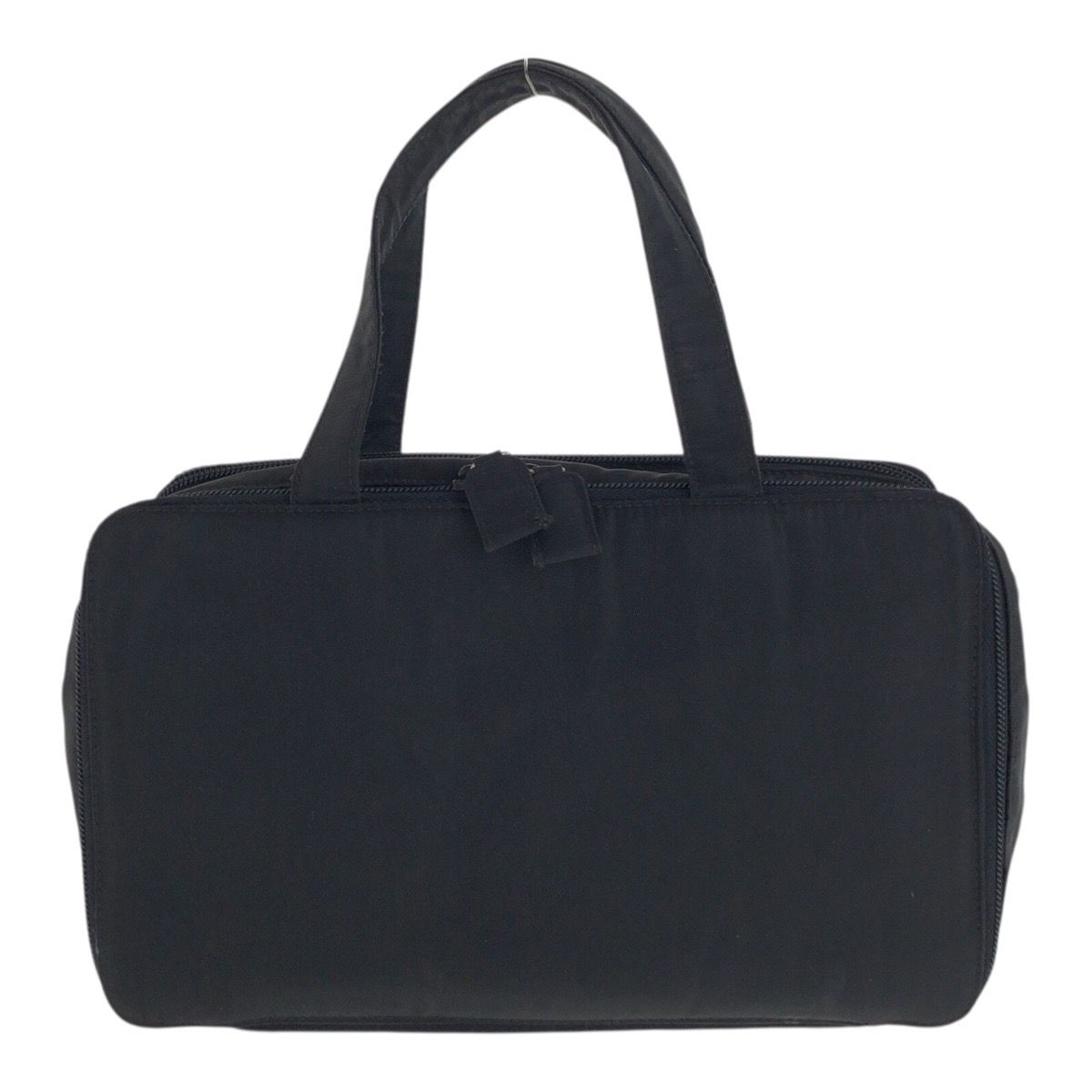 PRADA プラダ テスート 三角ロゴプレート ブラック 黒 シルバー金具