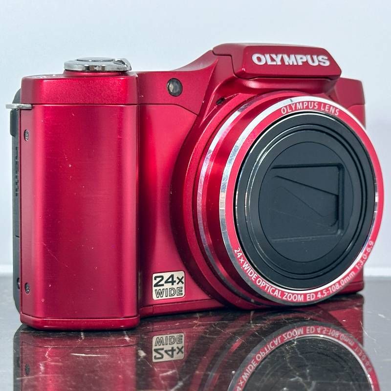 OLYMPUS SZ-14 レッド コンパクトデジタルカメラ 1400万画素 CCD 光学