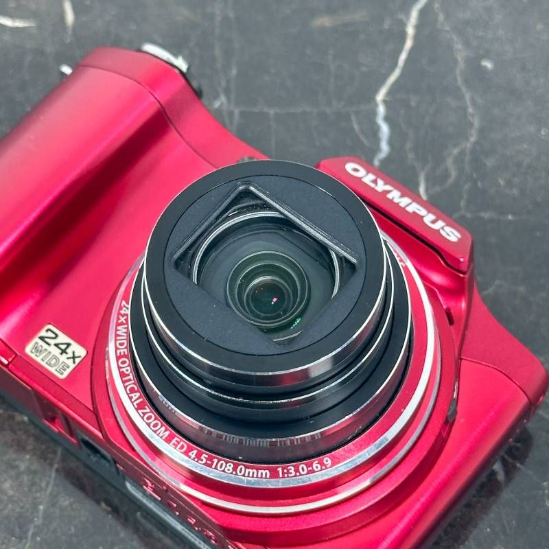 OLYMPUS SZ-14 レッド コンパクトデジタルカメラ 1400万画素 CCD 光学