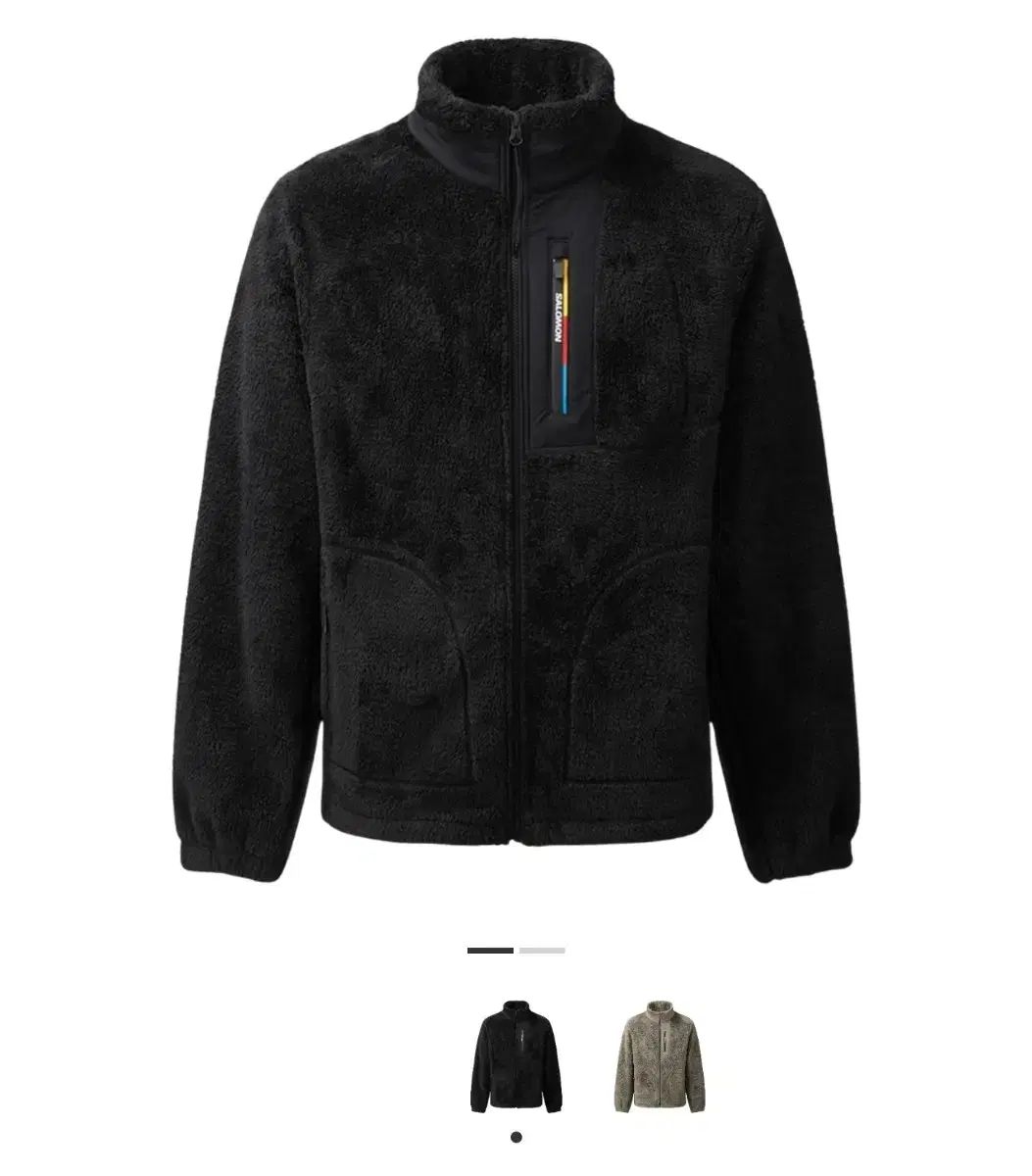 SALOMON ブラック フリースジャケット XL ミドラー SALOMON サロモン