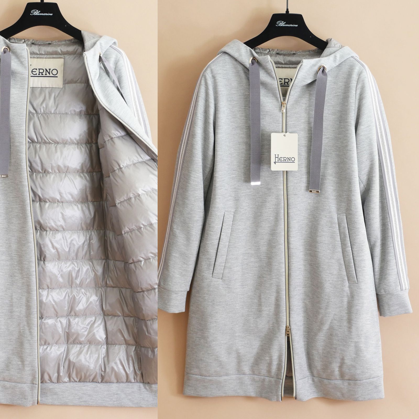 dt256/42《HERNOヘルノ》洗練ニットダウン/冬から春先/ダウンコート