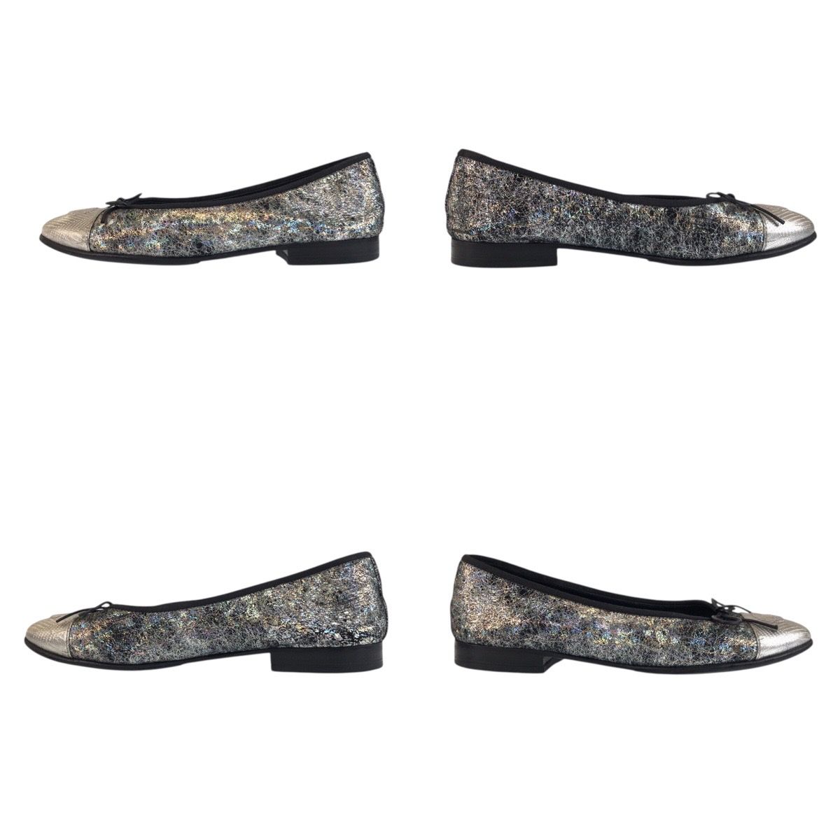 美品 CHANEL シャネル ココマーク サイズ36 シルバー ブラック 黒