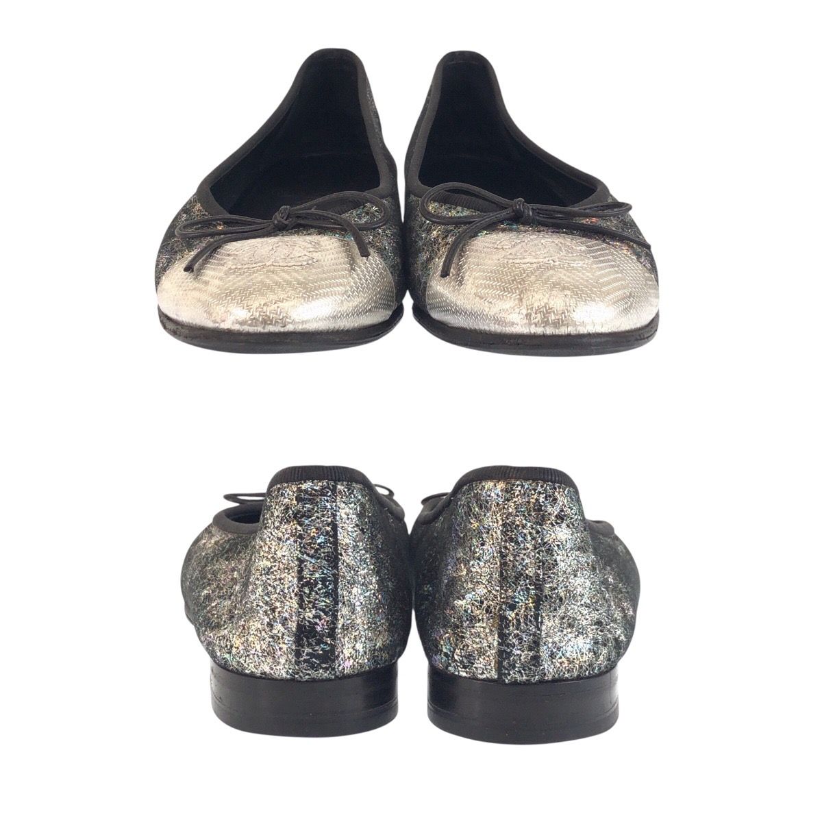 美品 CHANEL シャネル ココマーク サイズ36 シルバー ブラック 黒