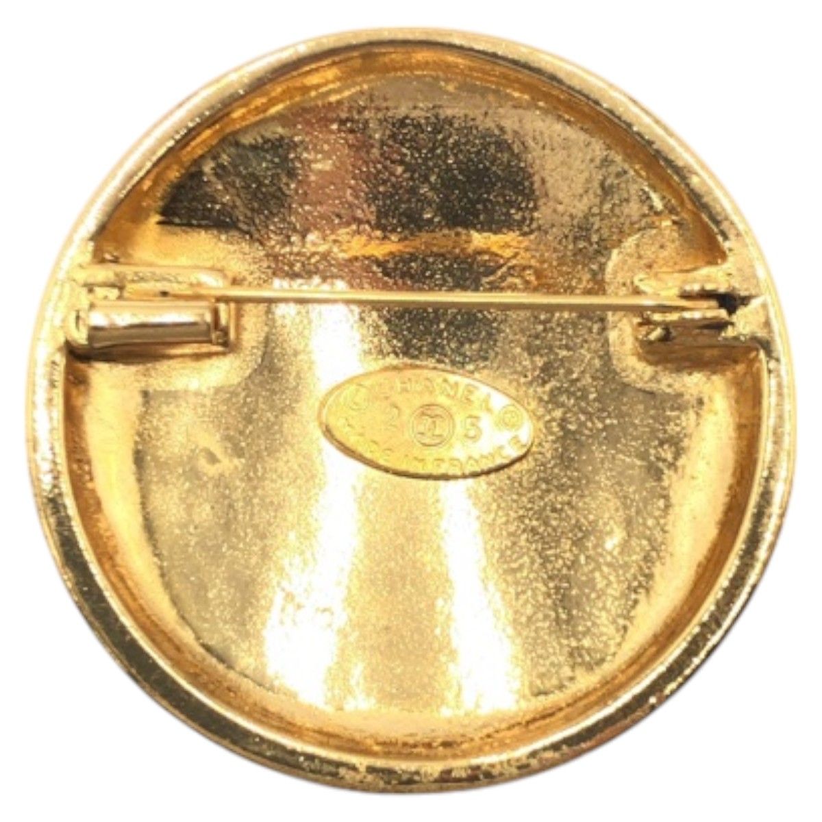 CHANEL シャネル マトラッセ ココマーク ゴールド メタル ブローチ