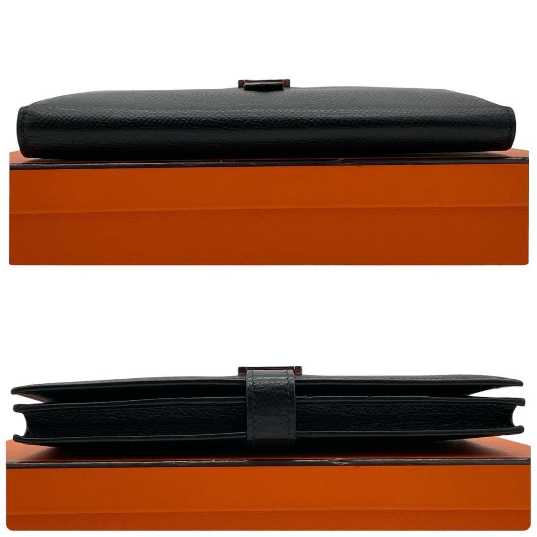 超極美品】エルメス HERMES ヴォーエプソン ベアン スフレ ブラック 二