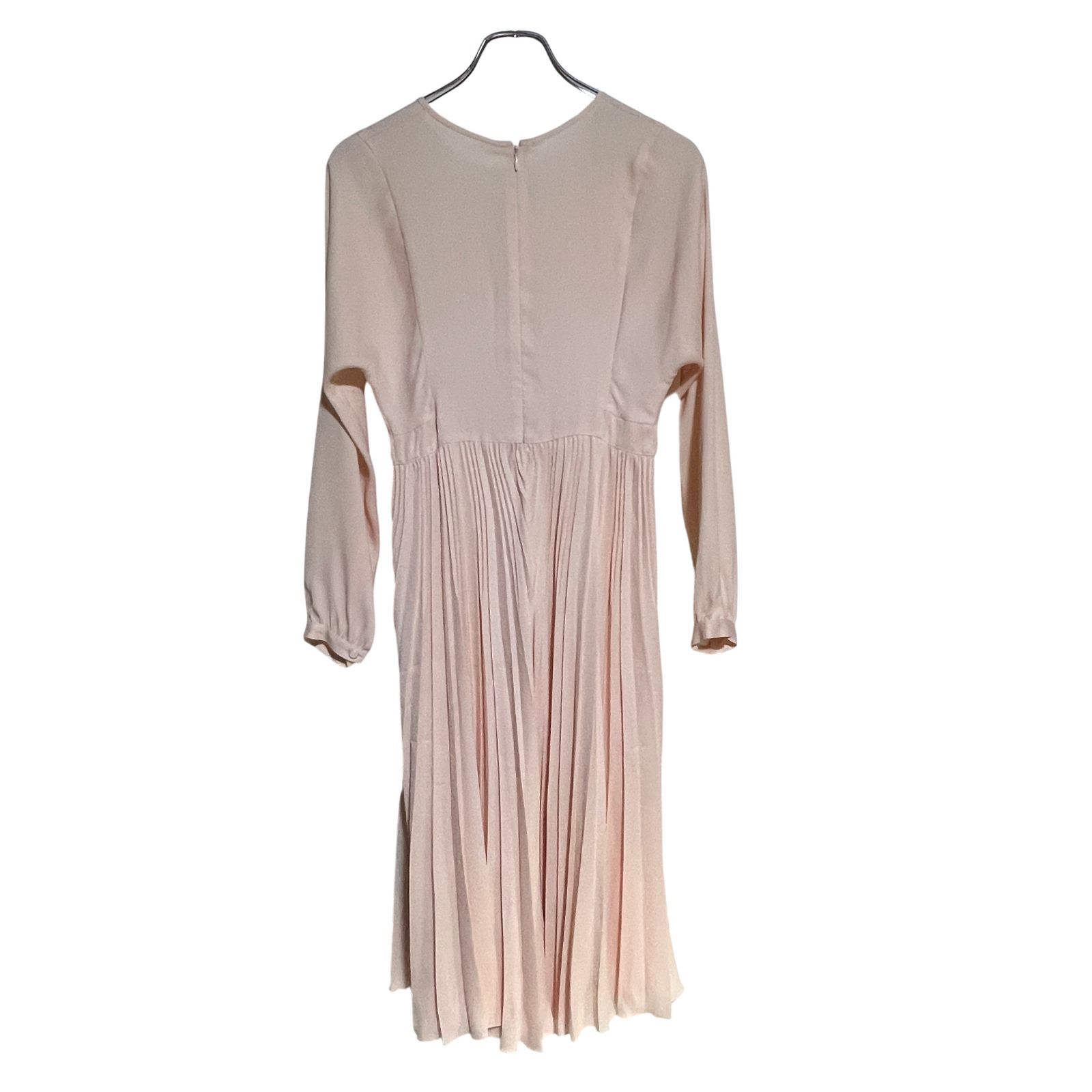 C420 CELFORD セルフォード ボウタイプリーツ ワンピース ピンク