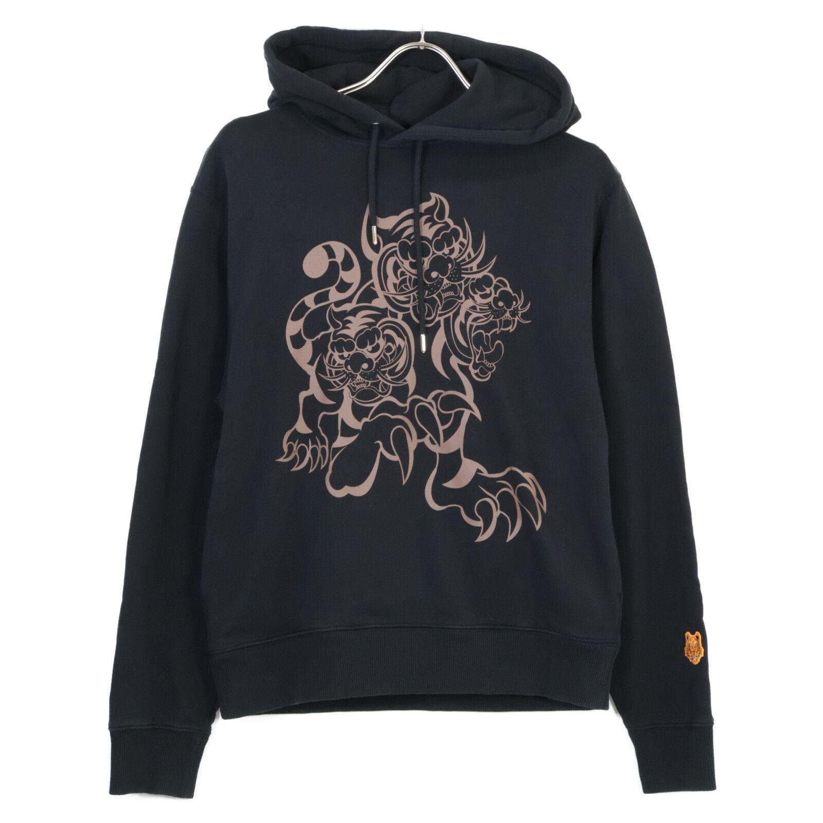 激レア KENZO ケンゾー山本寛斎 スウェット トレーナー プルオーバー S KENZO ケンゾー 【×山本寛斎】20年 ﾌﾞﾗｯｸ 虎 ﾀｲｶﾞｰｶﾄｩｰﾝﾌﾟﾙｵｰﾊﾞｰﾌｰﾃﾞｨ