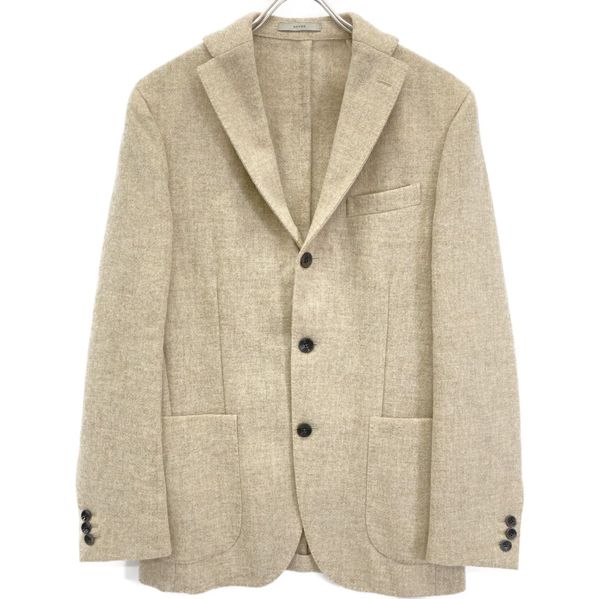 BOGLIOLI ボリオリ T2092E ﾍﾞｰｼﾞｭ ｳｰﾙ100 2B DOVER ﾃｰﾗｰﾄﾞｼﾞｬｹｯﾄ 46