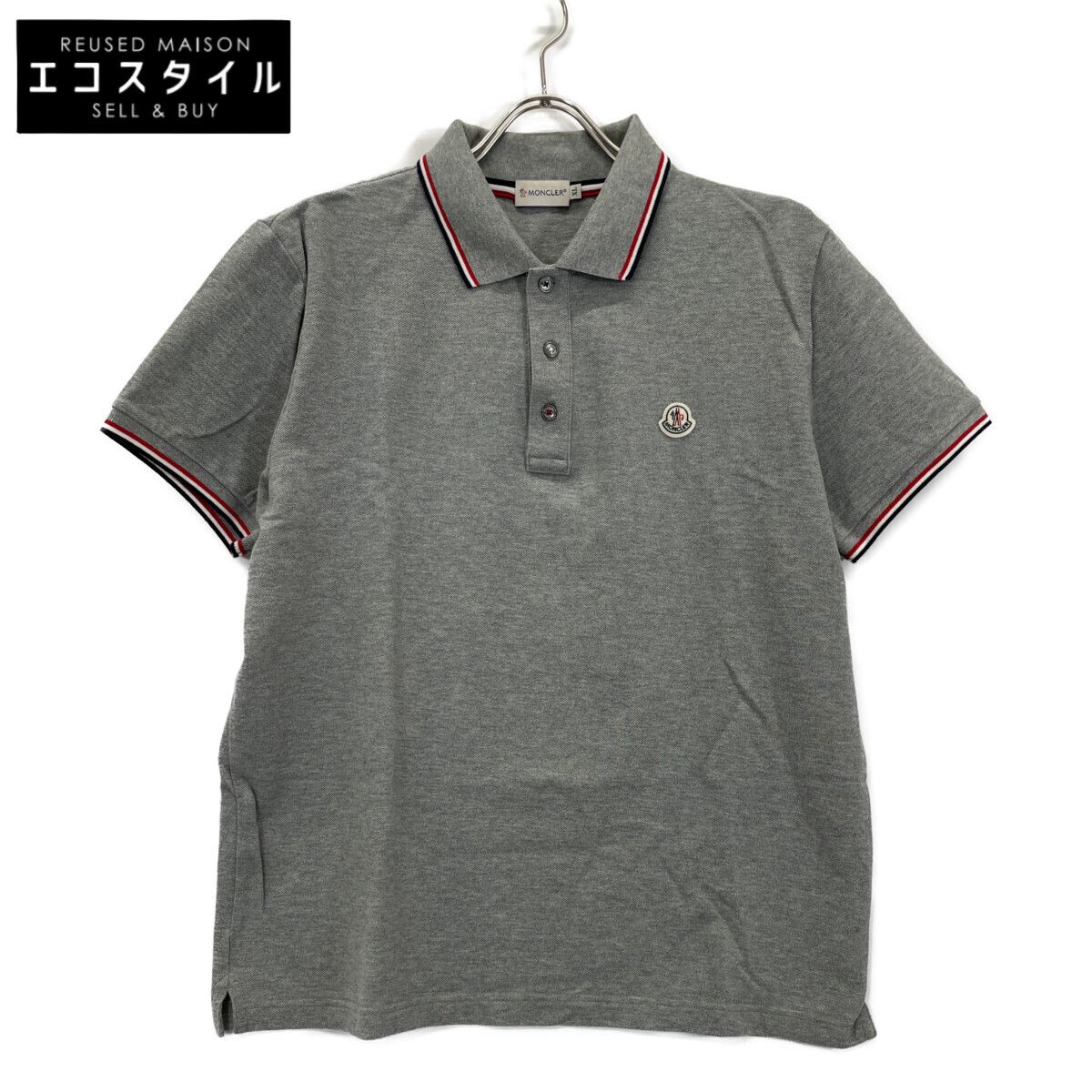 MONCLER モンクレール MAGLIA POLO MANIA CORTA ｸﾞﾚｰ ﾎﾟﾛｼｬﾂ XL - メルカリ