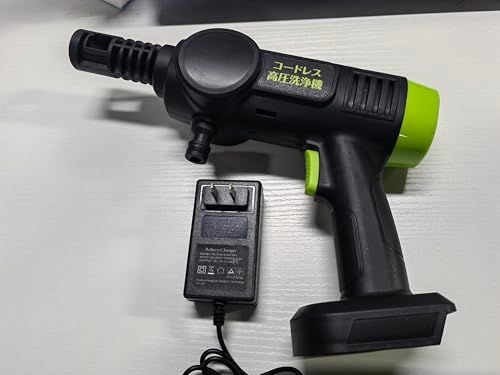 ヘッドスパ 頭皮ブラシ 充電式高圧洗浄機 自吸式コードレス 2 本セットバッテリー 予備含む 10 m 噴射 6 in 1 ノズル 軽量小型 水道不要 家庭 屋外対応 日本語説明書付き a 667661