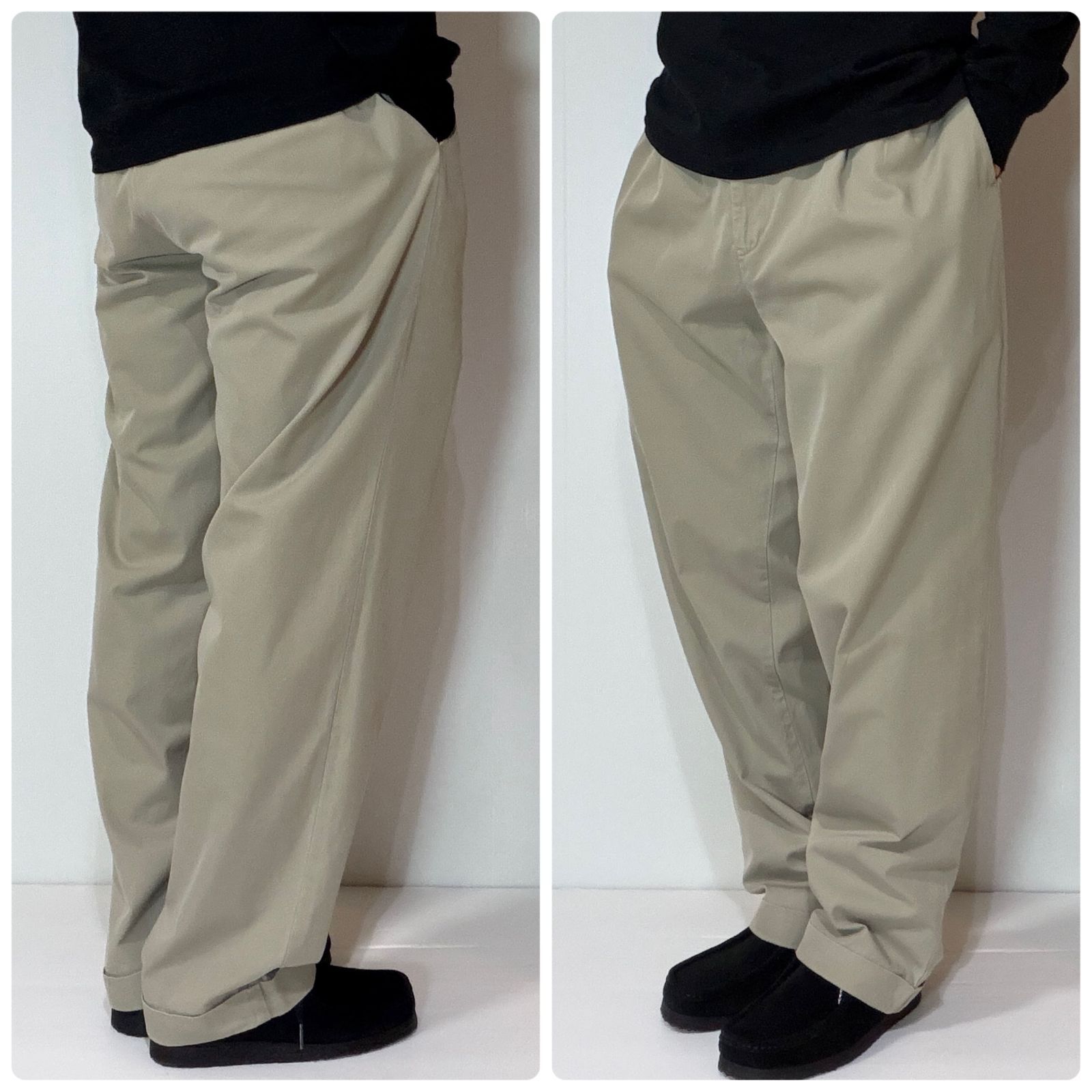 90s 美品　ポロバイラルフローレン　チノパンツ　ベージュ　ツータック W35 美品 90s Polo Ralph Lauren ポロラルフローレン ツータックチノパン