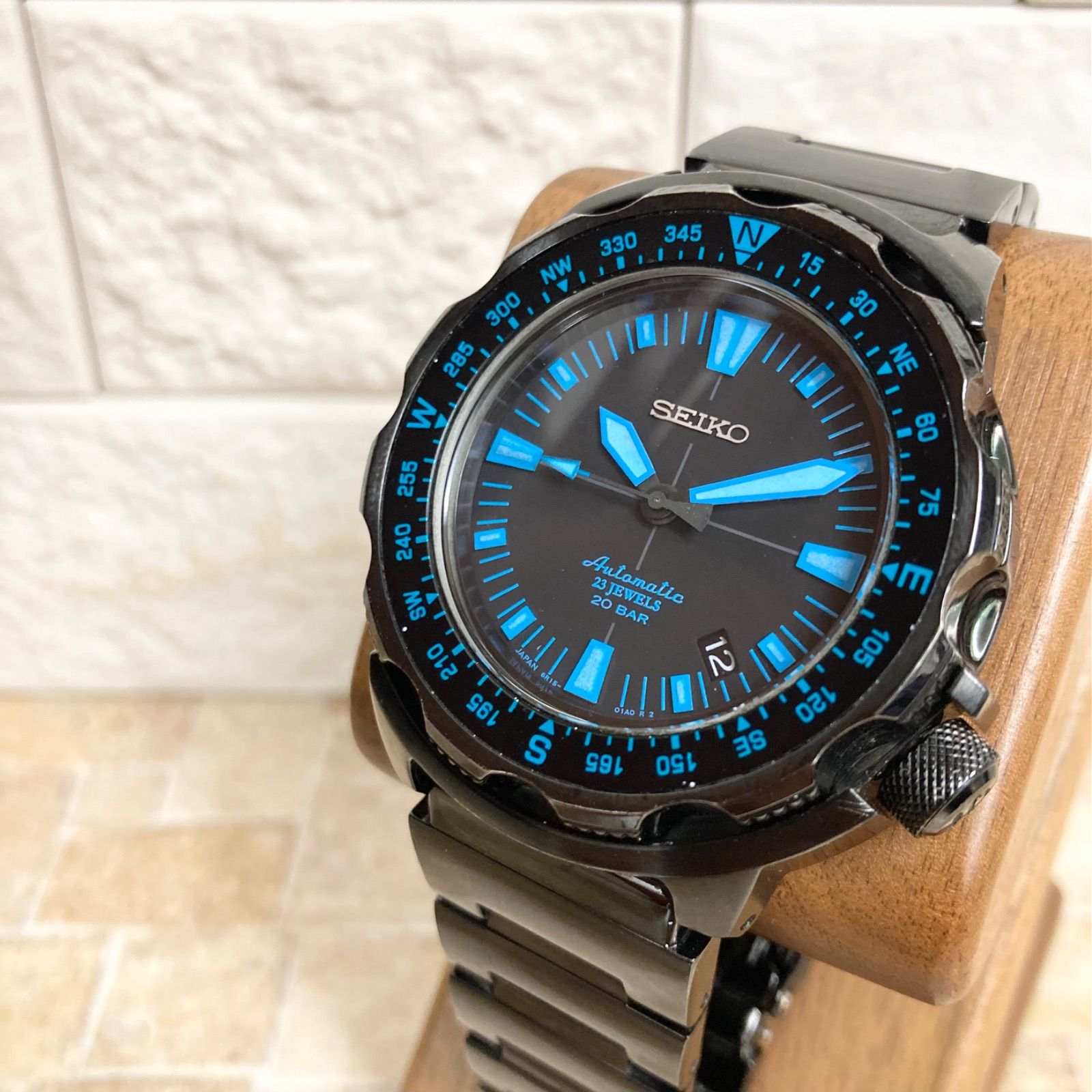 SEIKO SARB055 プロスペックス トレックモンスター 黒 ブラック 方位 コンパス 自動巻き