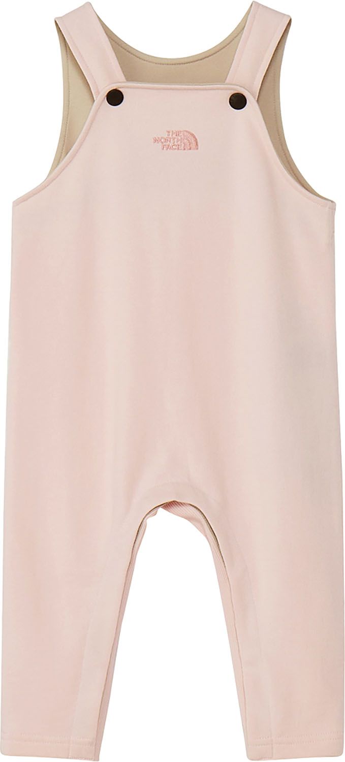 ザ ノース フェイス THE NORTH FACE アウトドア スウェットロゴオーバーオール ベビー ボトムス ロングパンツ つなぎ サロペット オーガニックコットン 綿100 赤ちゃん 子ども服 スナップボタン PB ペールブロッサム