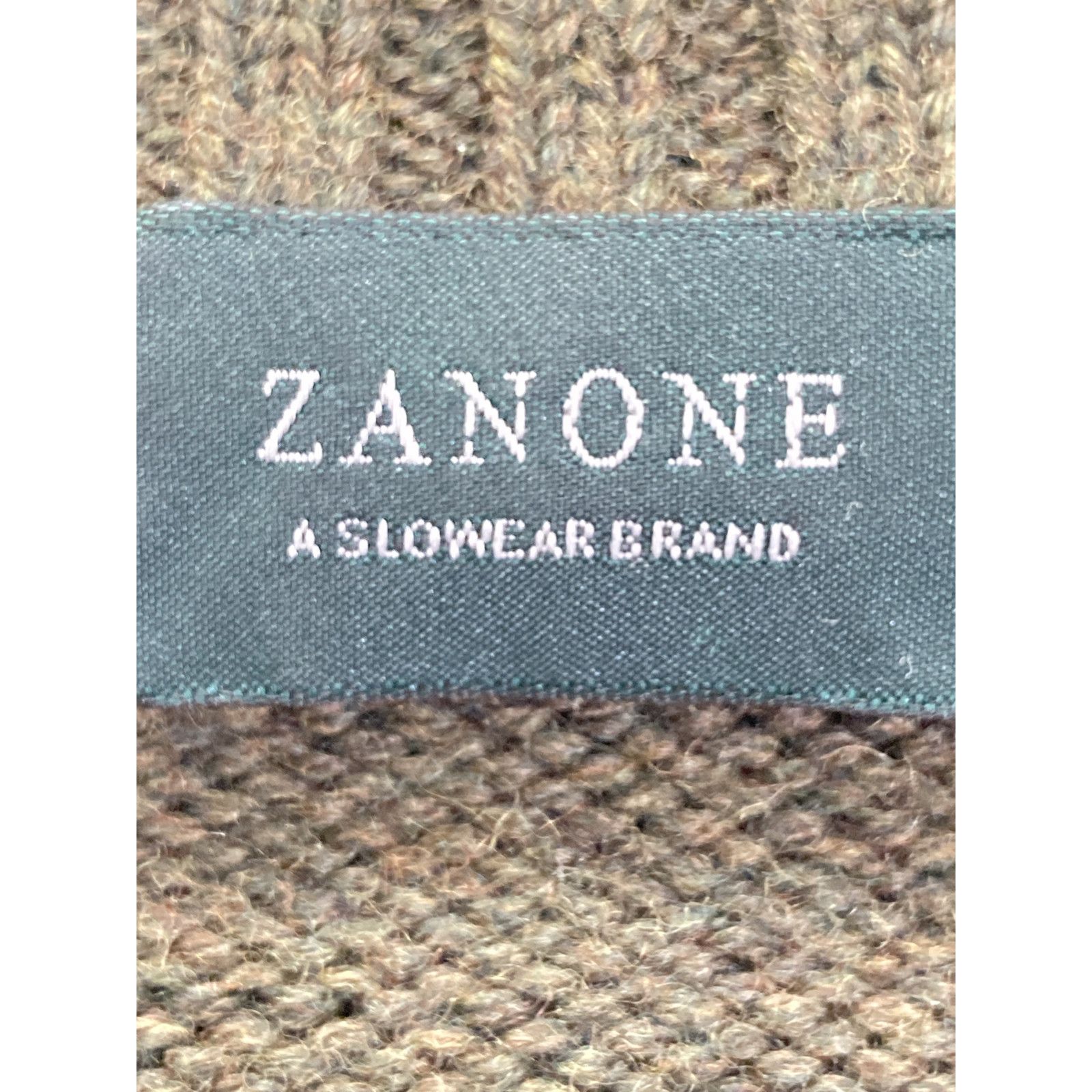 ZANONE ザノーネ 7ETJP4 ZC239 ｸﾞﾘｰﾝ ｳｰﾙ100 ﾊｲﾈｯｸ ﾄﾞﾗｲﾊﾞｰｽﾞ ﾆｯﾄ