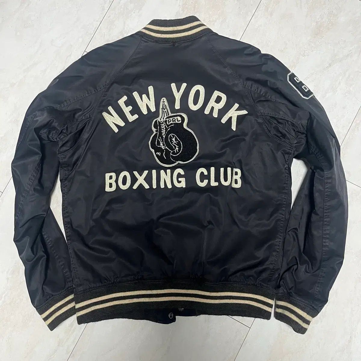 ポロ NEW YORK ボクシングクラブ サテン スタジャン リバーシブル