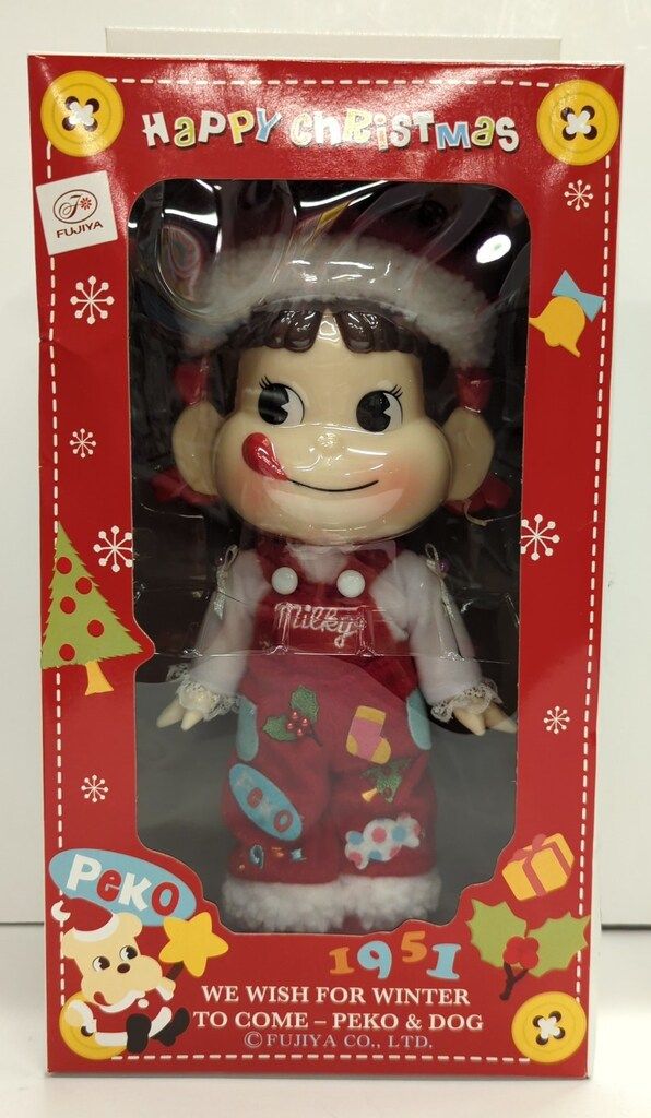 ペコちゃん 2009 クリスマス ドール Pekó'sChristmasDoll 不二家 ペコちゃん人形 2009 Peko'sDoll ハッピークリスマス