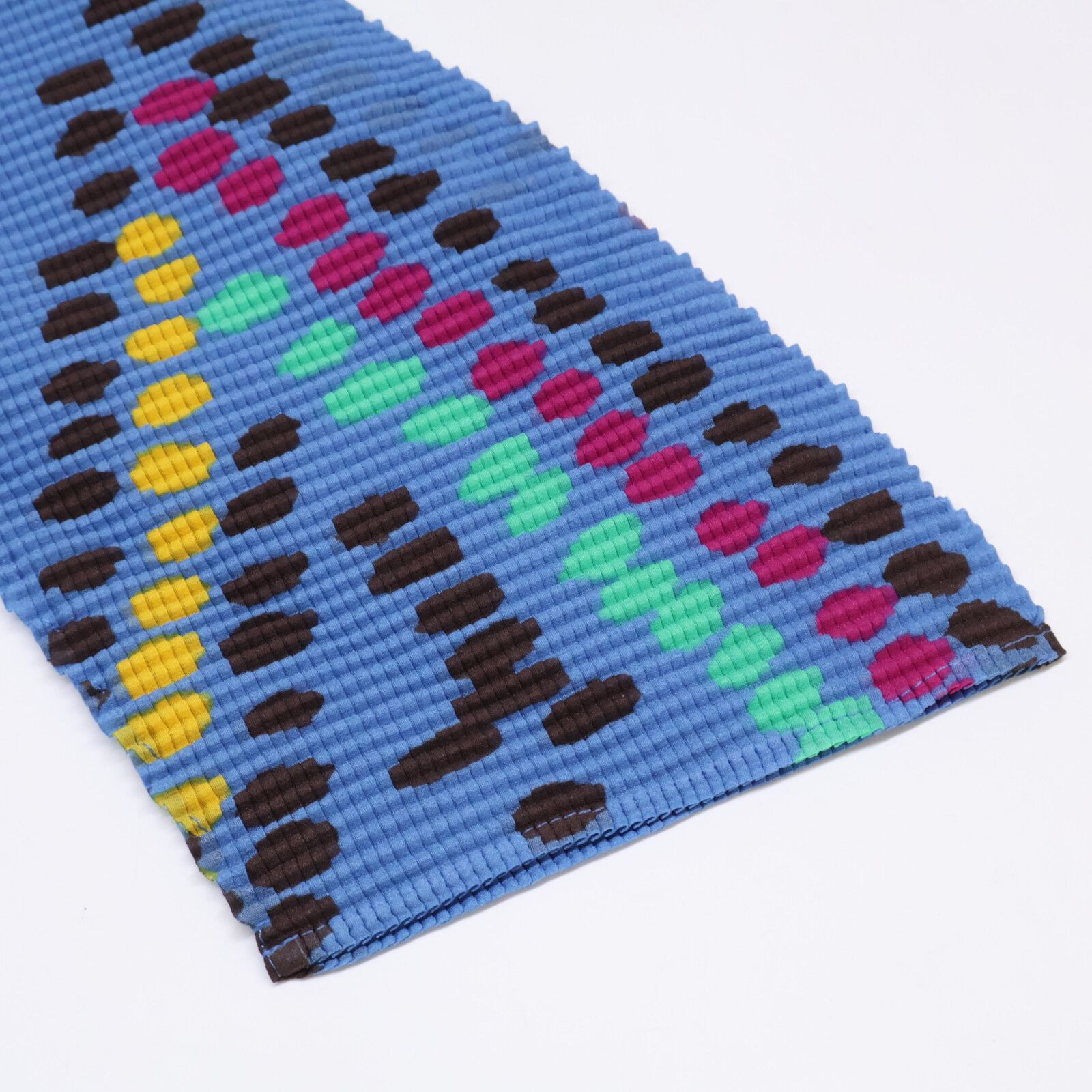 MeISSEYMIYAKE ミーイッセイミヤケ 総柄 ワッフル加工 7分袖カットソー