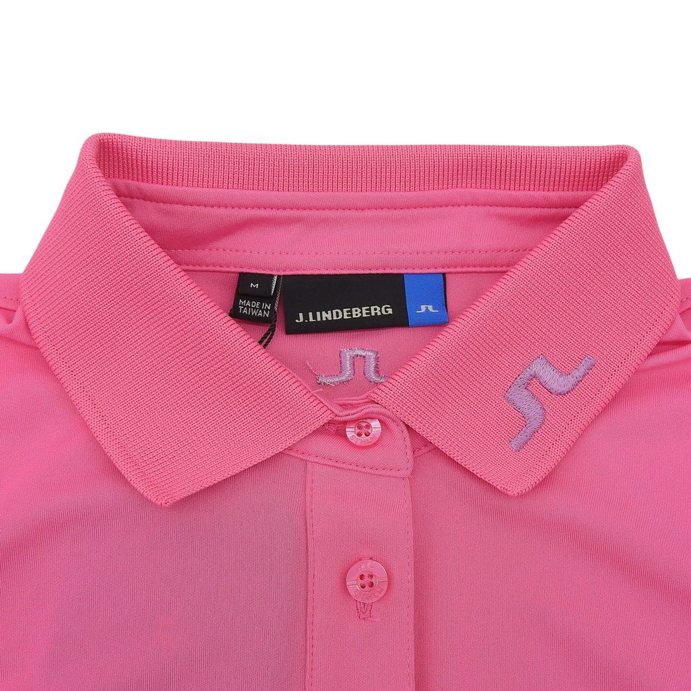 新品 J. Lindeberg レディース ポロシャツ SS レッド/ピンク J.LINDEBERG ジェイリンドバーグ 未使用 ポロシャツ トップス
