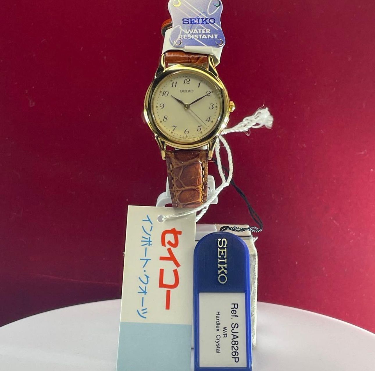 ☆未使用 1992年製 逆輸入モデル SEIKO クォーツ 電池交換済 純正尾錠