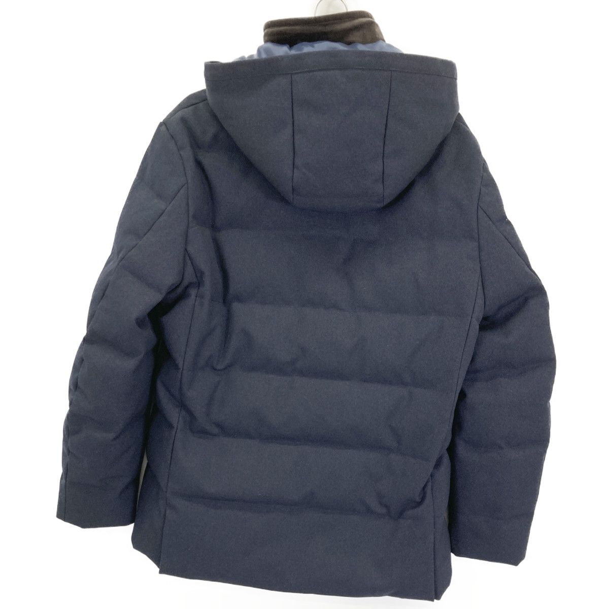 シップス　ネイビー フード付き ダウンジャケット SHIPS シップス ﾈｲﾋﾞｰ ﾌｰﾄﾞ付き ﾀﾞｳﾝｼﾞｬｹｯﾄ M - メルカリ