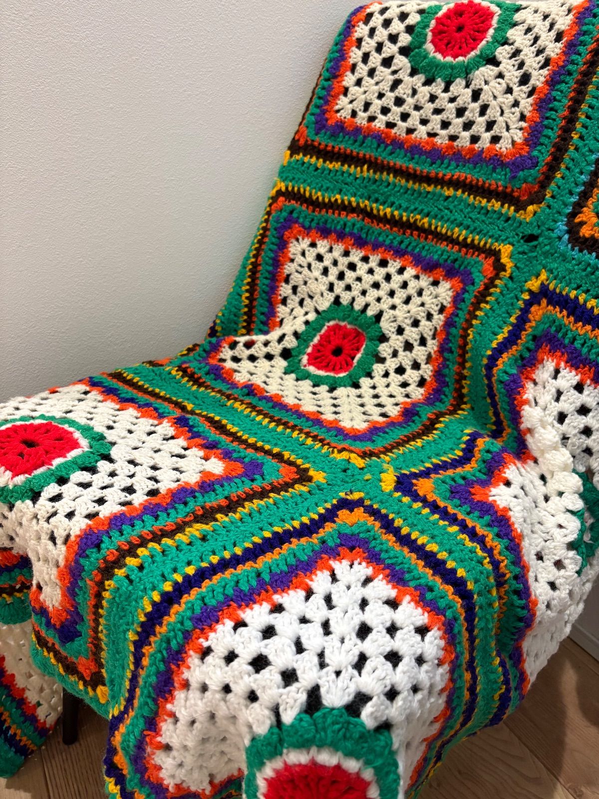 大判 ブランケット ラグ ソファーカバー グラニーニット グラニー