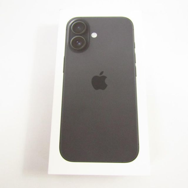 未開封品 Apple iphone 16 128GB ブラック MYDQ3J/A SIMフリー KD4380