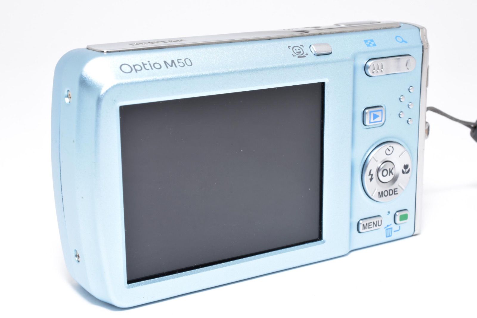 美品】ペンタックス PENTAX Optio M50 ブルー コンパクトデジタル