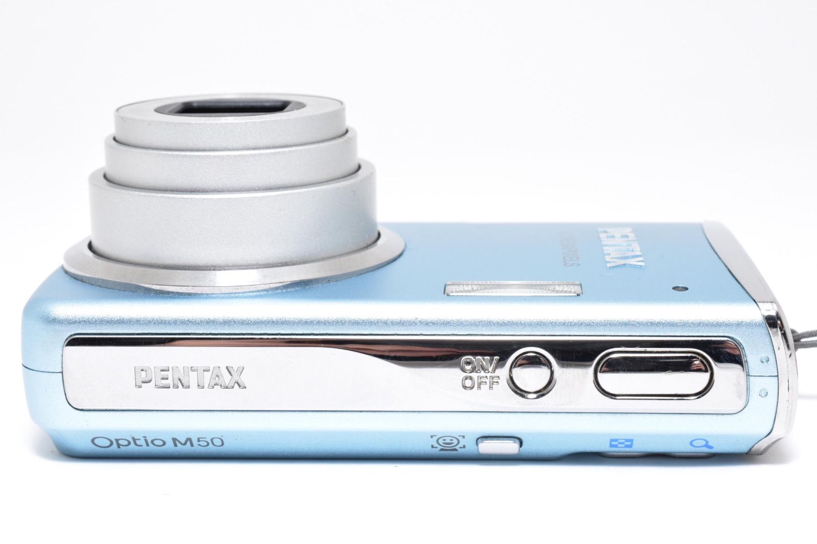 美品】ペンタックス PENTAX Optio M50 ブルー コンパクトデジタル