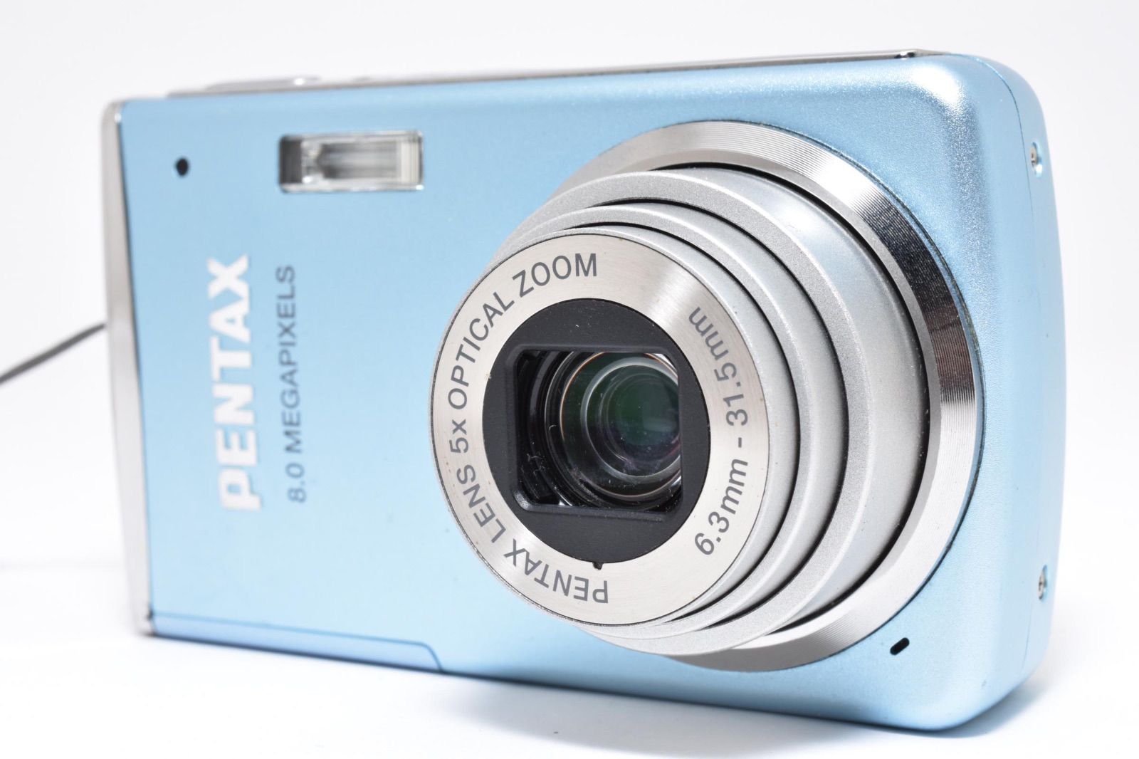 美品★ PENTAX Optio M50 オールドコンデジ ライトブルー 美品・ジャンク」PENTAX Optio M50 ブルー コンデジ - メルカリ