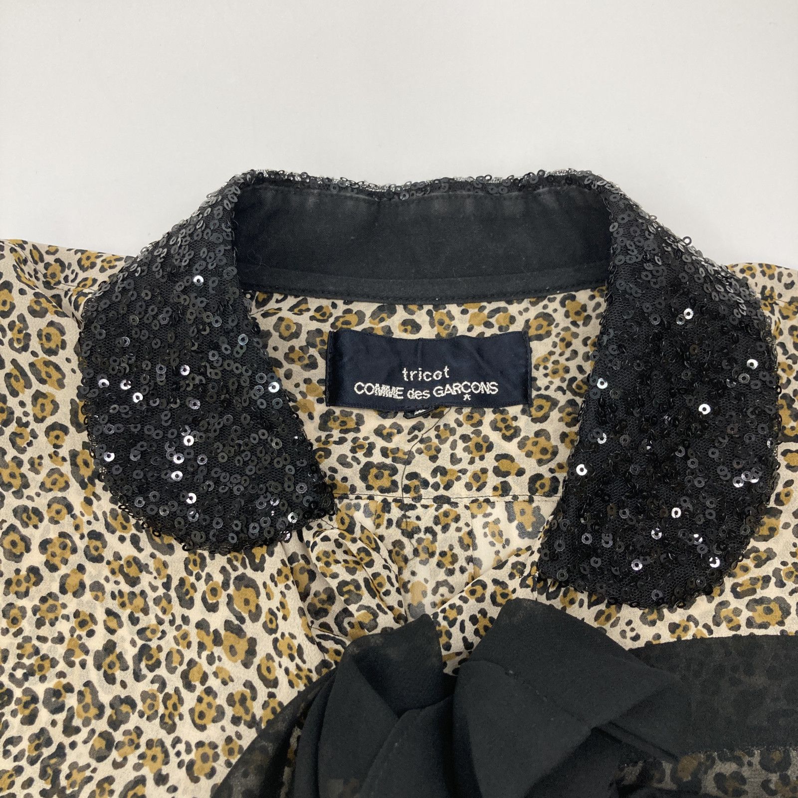 tricotCOMMEdesGARCONS トリココムデギャルソン TI-B031 ﾚｵﾊﾟｰﾄﾞ ﾌﾘﾙ  