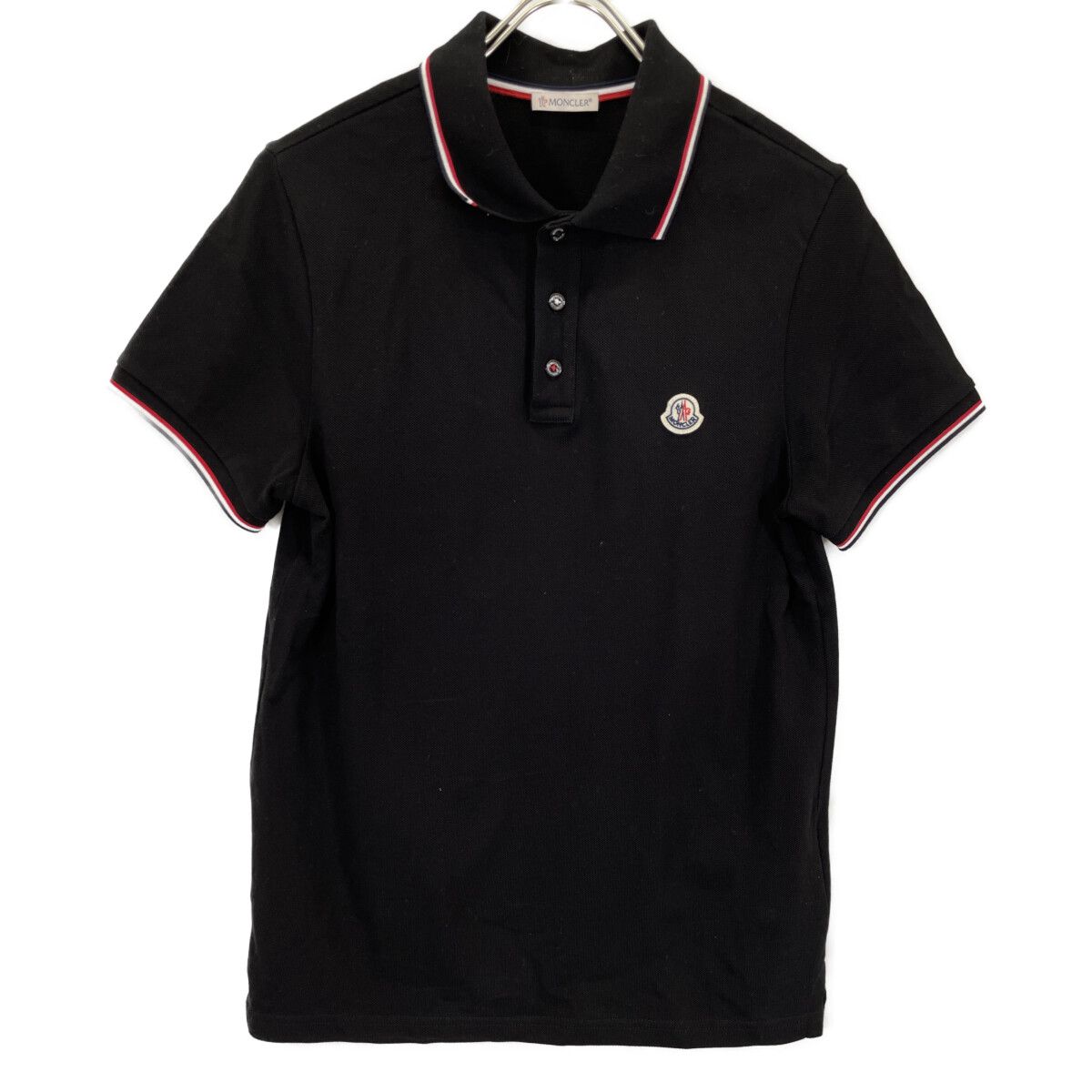MONCLER モンクレール ﾌﾞﾗｯｸ 20年 MAGLIA POLO MANICA CORTA ﾎﾟﾛｼｬﾂ S
