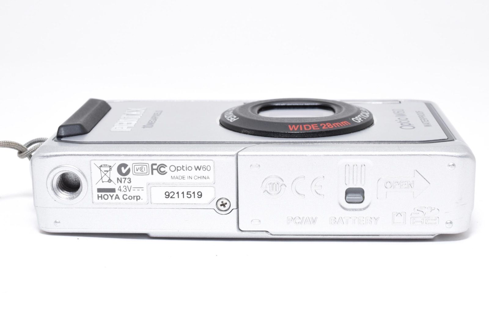 ペンタックス PENTAX Optio W60 シルバー コンパクトデジタルカメラ