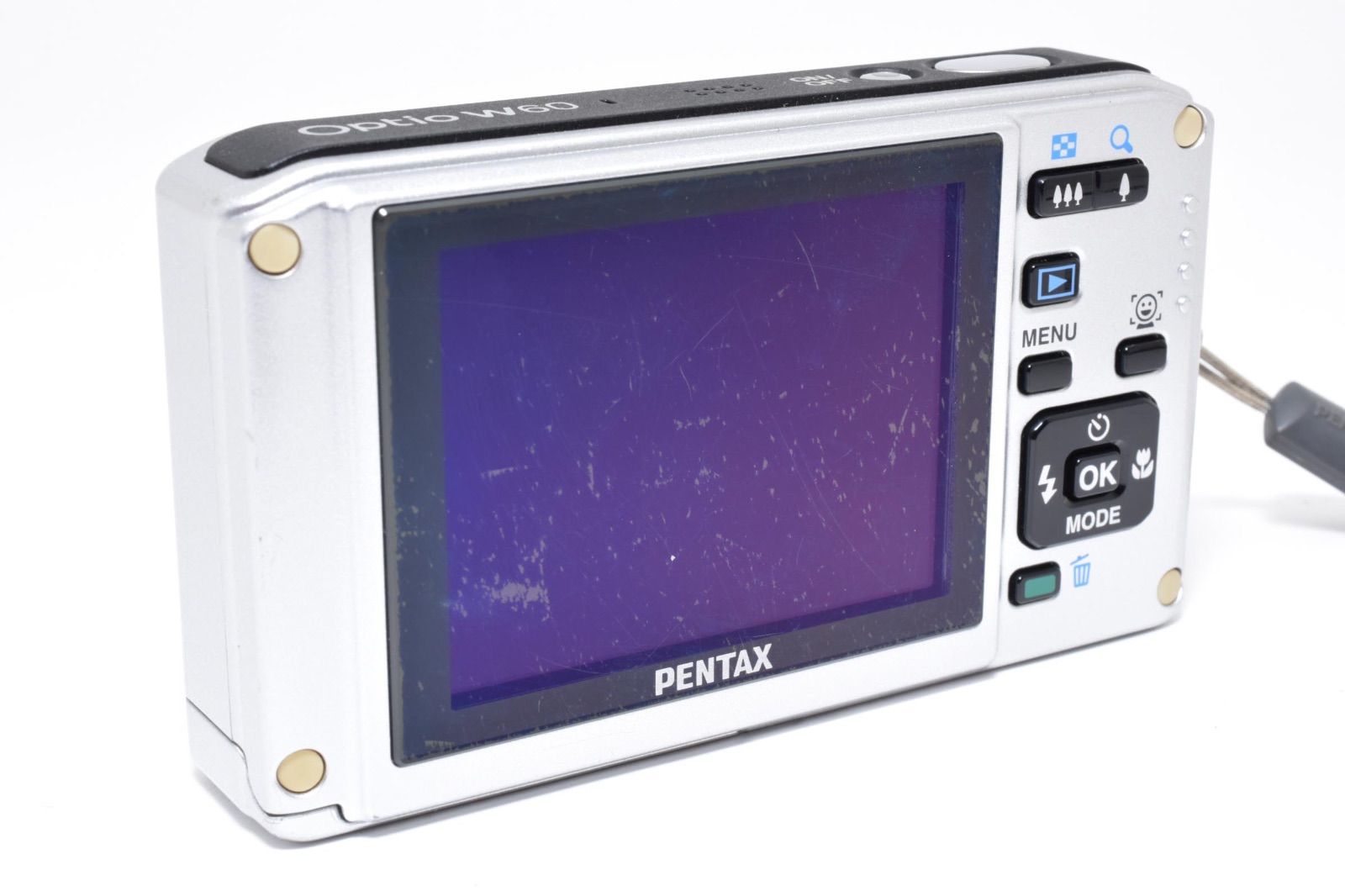 ペンタックス PENTAX Optio W60 シルバー コンパクトデジタルカメラ