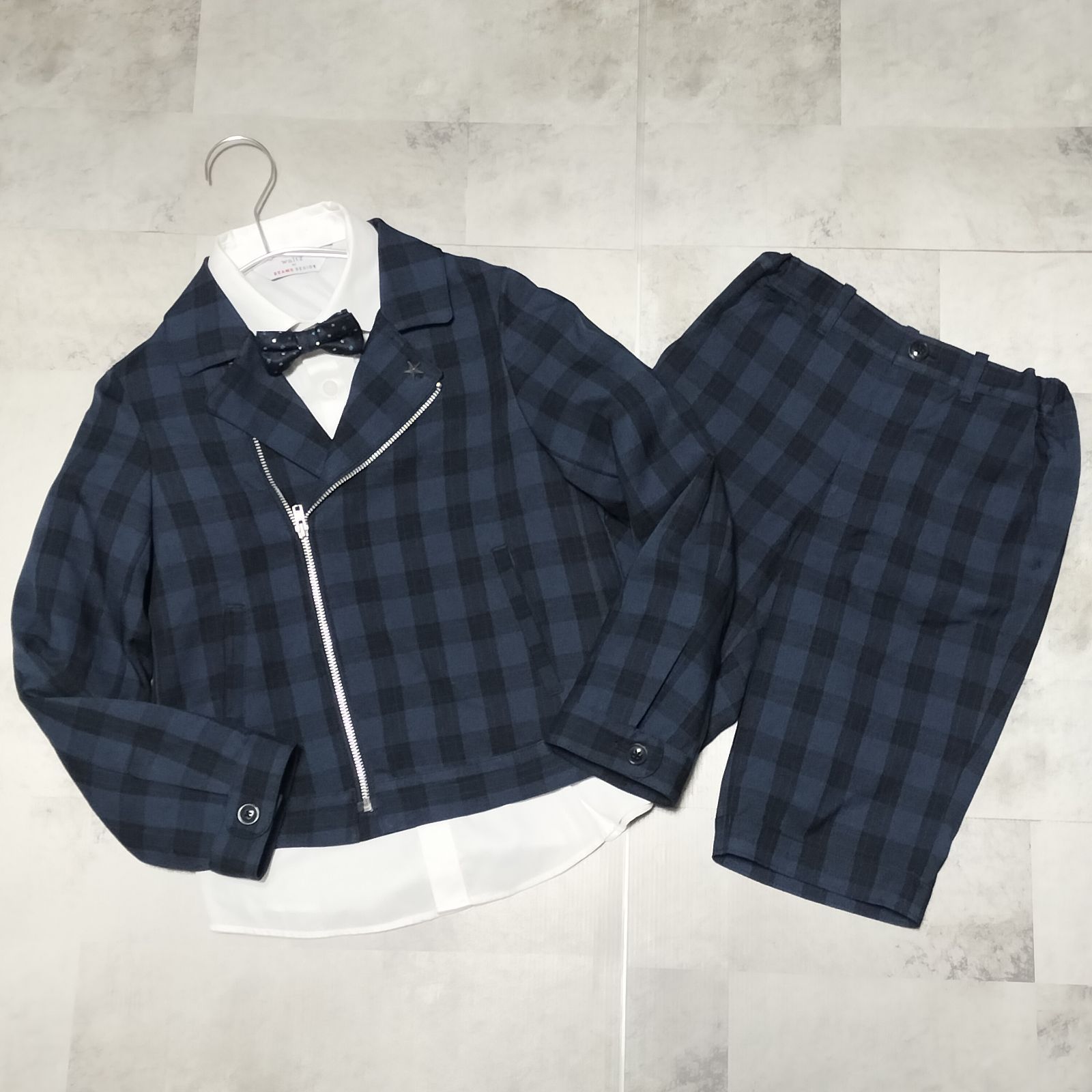 美品】waltz by BEAMS DESIGN フォーマル 5点セット 150cm ブルー