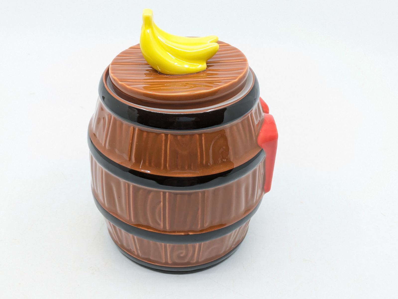 【ニンテンドーミュージアム購入】ドンキーコング バナナバレル収納容器 ニンテンドーミュージアム購入】ドンキーコング バナナバレル収納容器