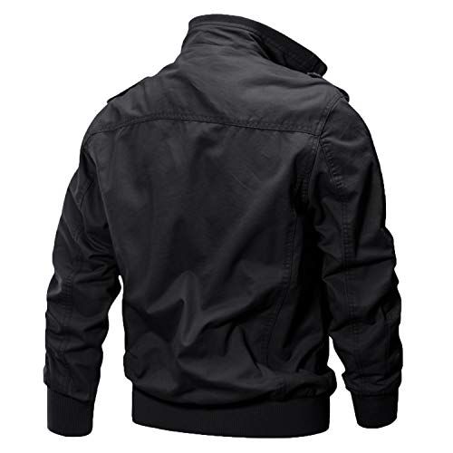 アウター メンズ 冬服 大きいサイズ ミリタリージャケット カーゴ ジャケット ライダース 作業着 防寒着 ポケット 紳士ブルゾン 防風 カジュアル ドカジャン 無地 登山 彡 356 b 07 bb