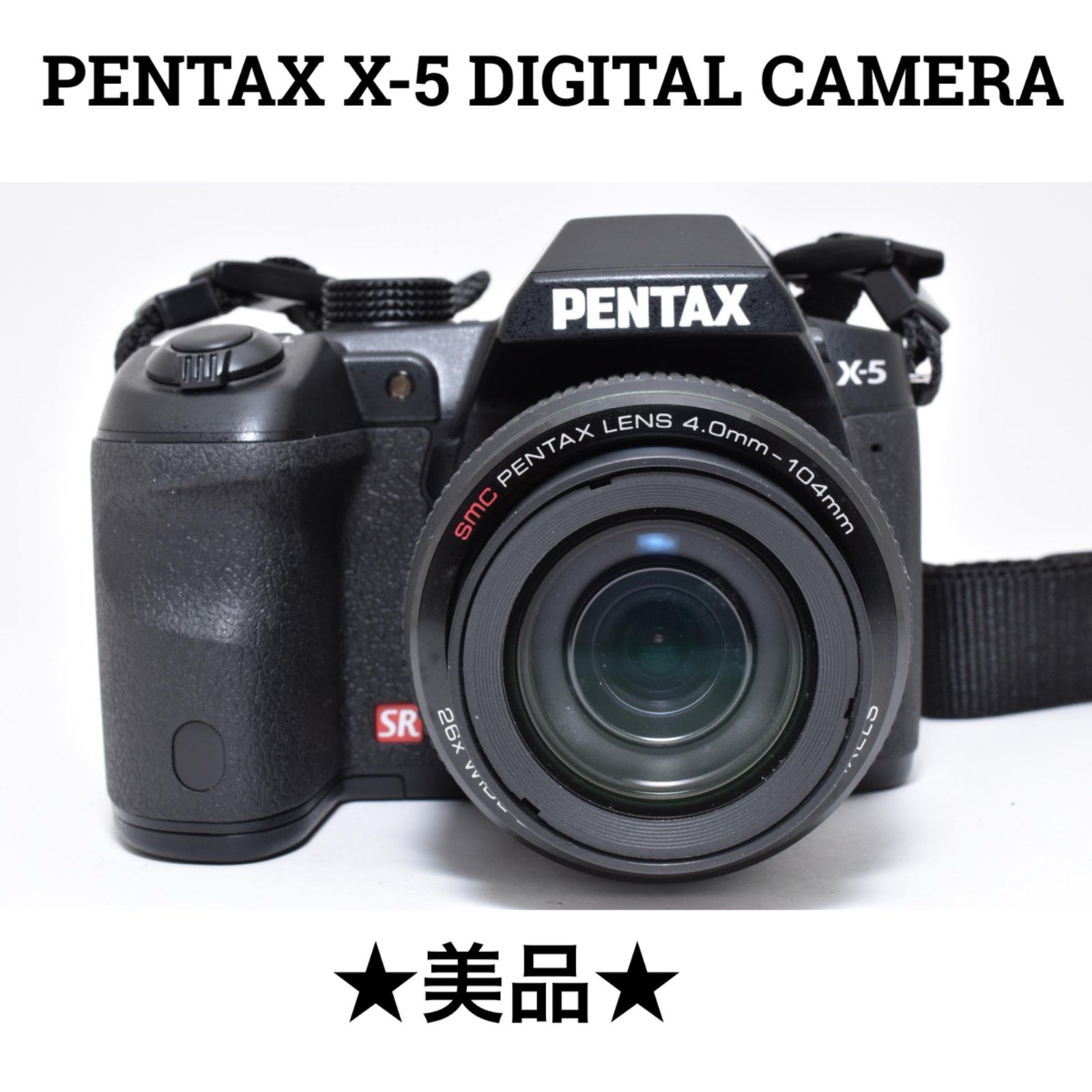 美品】ペンタックス PENTAX X-5 DIGITAL CAMERA ブラック - メルカリ