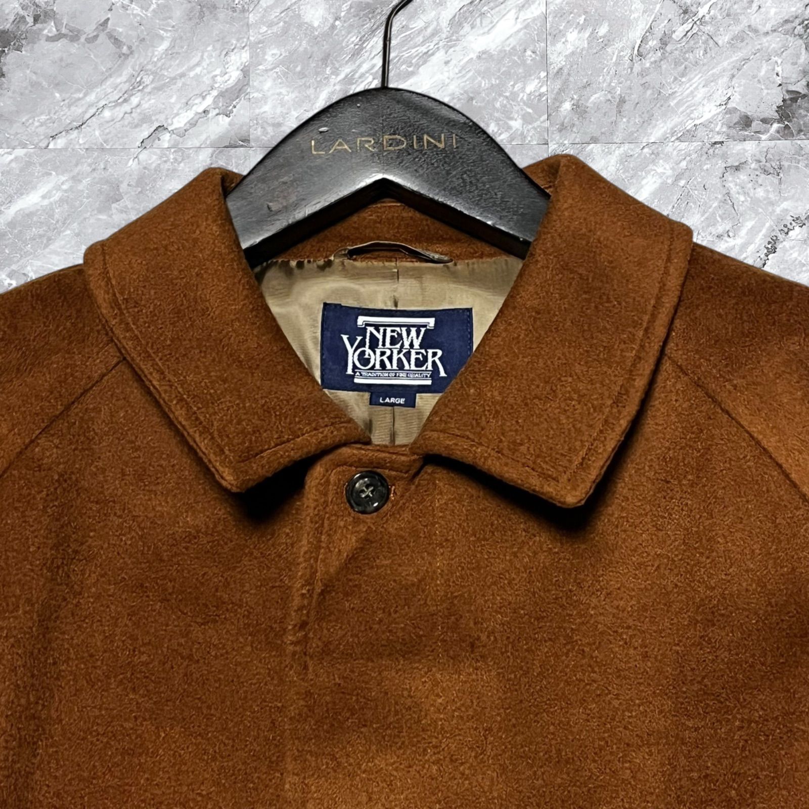 未使用級 NEWYOKER ニューヨーカー ステンカラーコート ロングコート