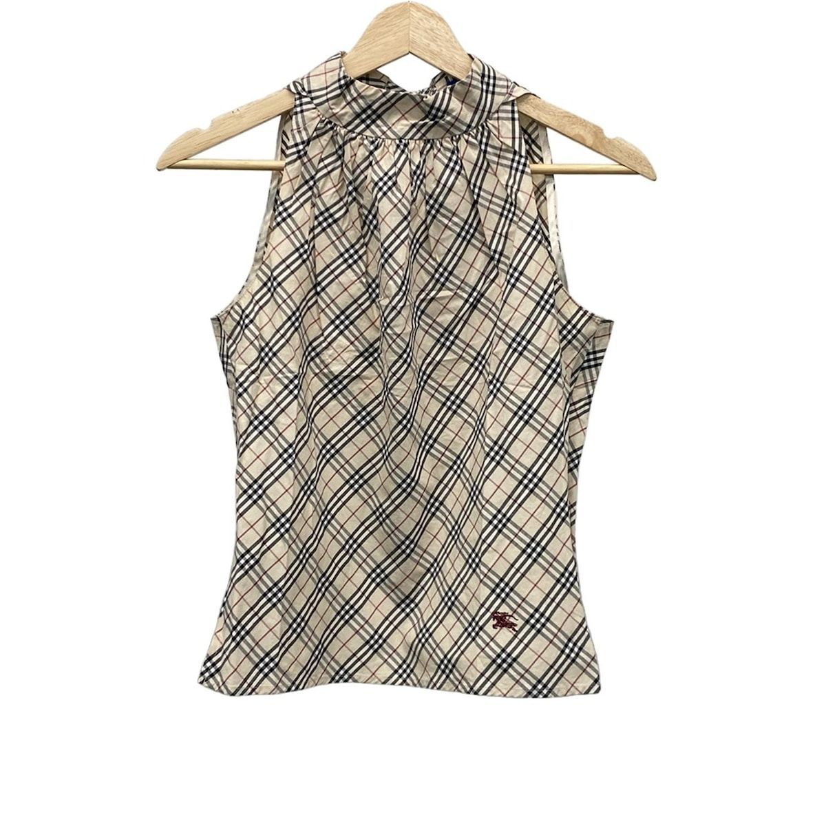 【BURBERRY BLUE LABEL】チェック柄 ハイネックキャミソール Burberry Blue Label(バーバリーブルーレーベル) キャミソール サイズ
