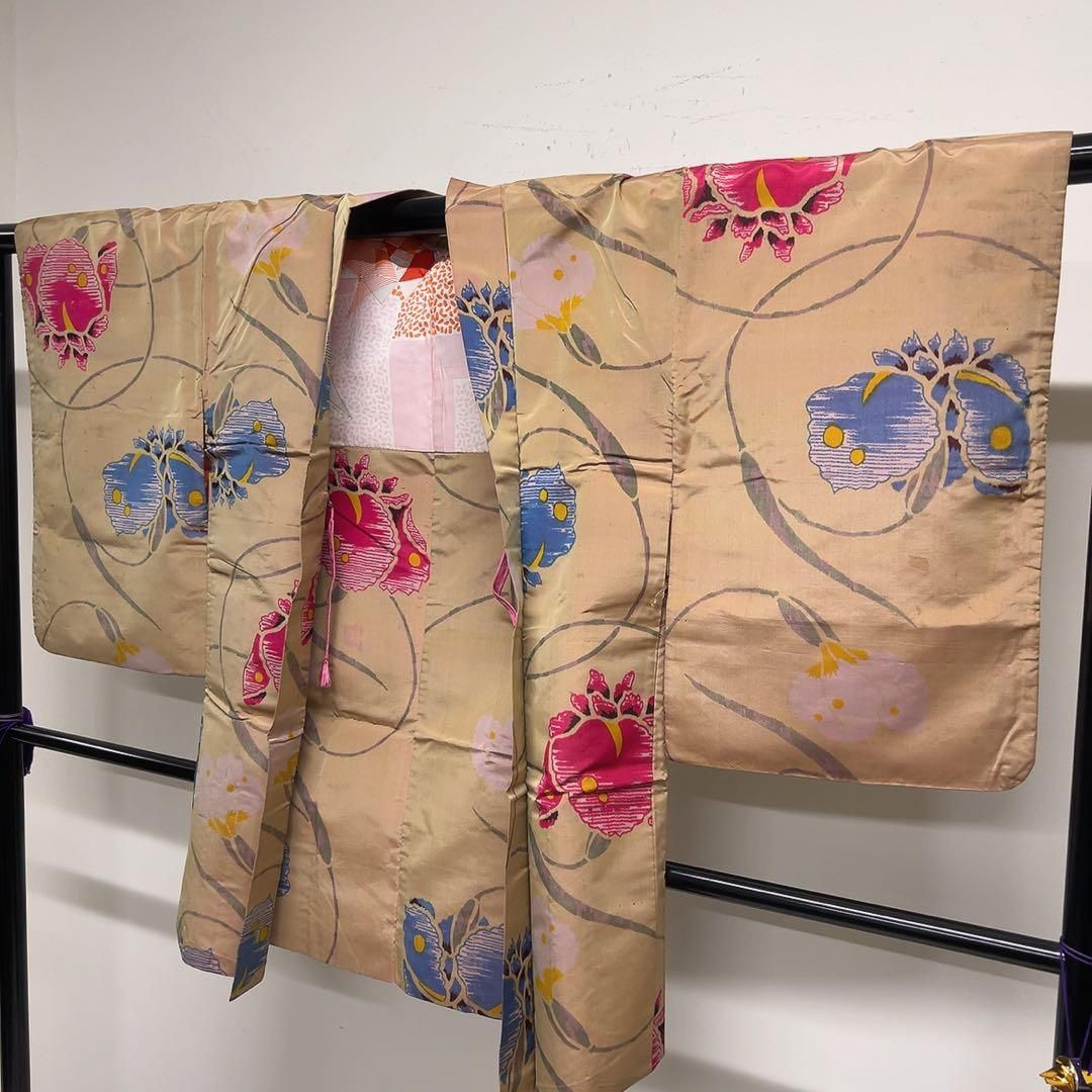 羽織　アンティーク　菖　花模様　着物　101tz 羽織 アンティーク 菖 花模様 着物 101tz 【公式通販】