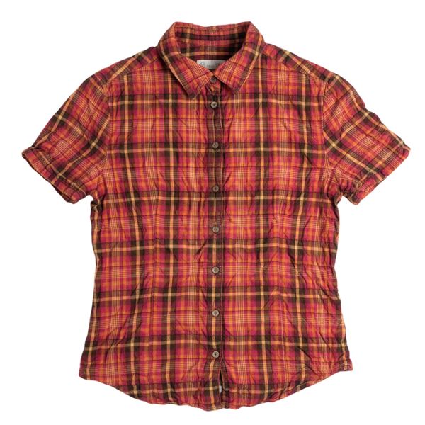 マドモアゼルノンノン Mademoiselle NONNON ブラウス チェック 半袖