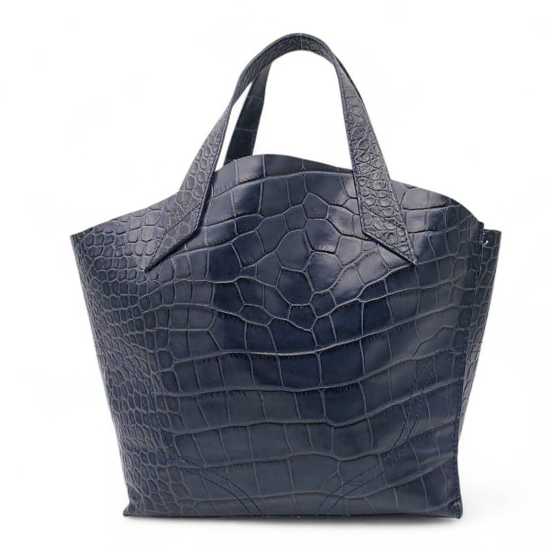 FURLA フルラ ハンドバッグ クロコ型押し レザー 本革 イタリア製