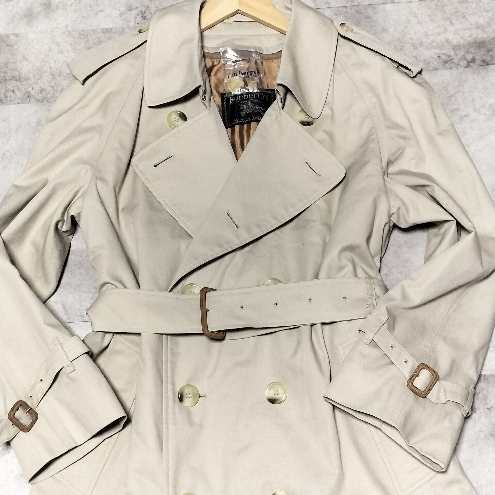 トレンチコート 脱着可能ライナー付きBurberrys　サイズL相当 美品】BURBERRYS' ライナー付き トレンチコート Lサイズ相当 ベージュ