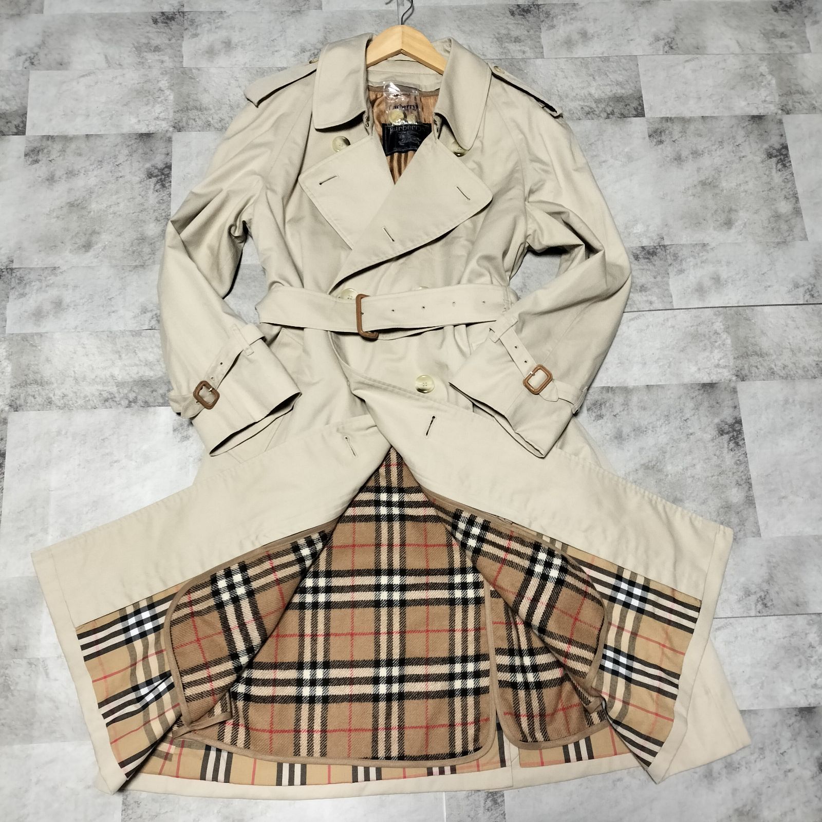美品】BURBERRYS' ライナー付き トレンチコート Lサイズ相当 ベージュ