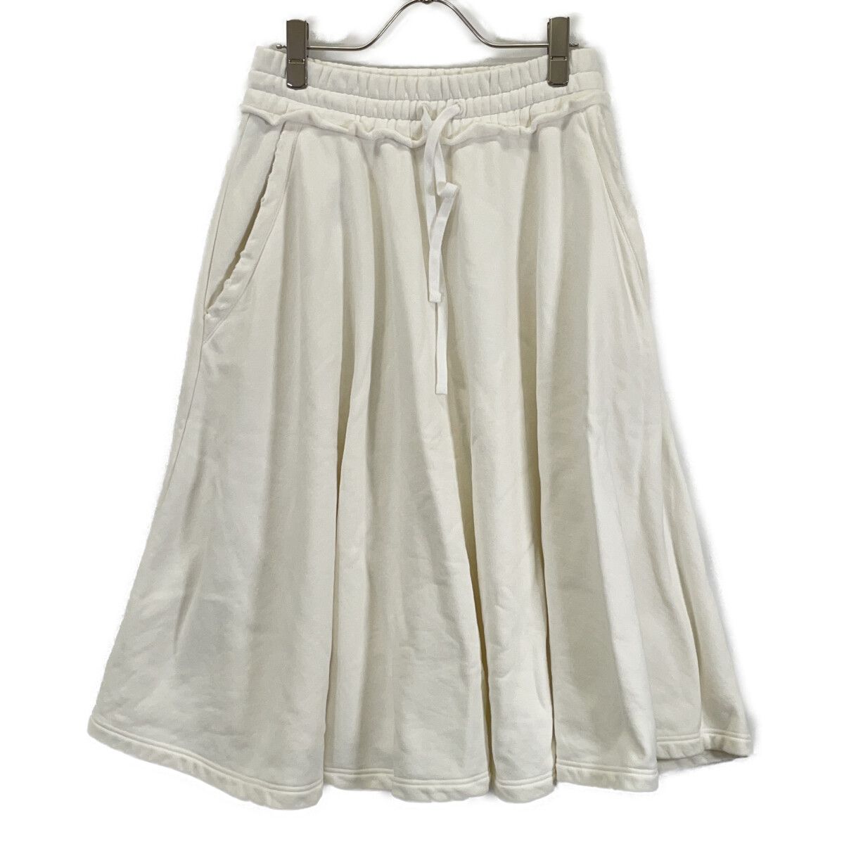 MIUMIU ミュウミュウ 22年 MJD188 ｺｯﾄﾝ ﾛｺﾞ ｽｶｰﾄ S - メルカリ